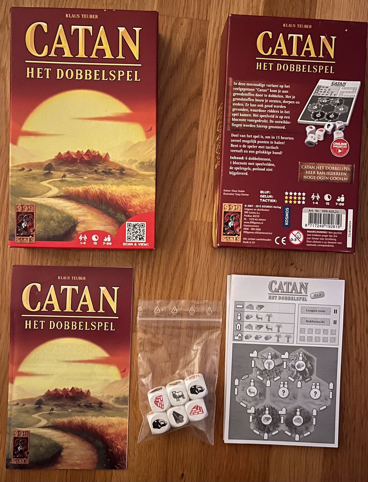 999 Games - Catan: Het Dobbelspel - Reisspel, Ophalen of Verzenden, Zo goed als nieuw
