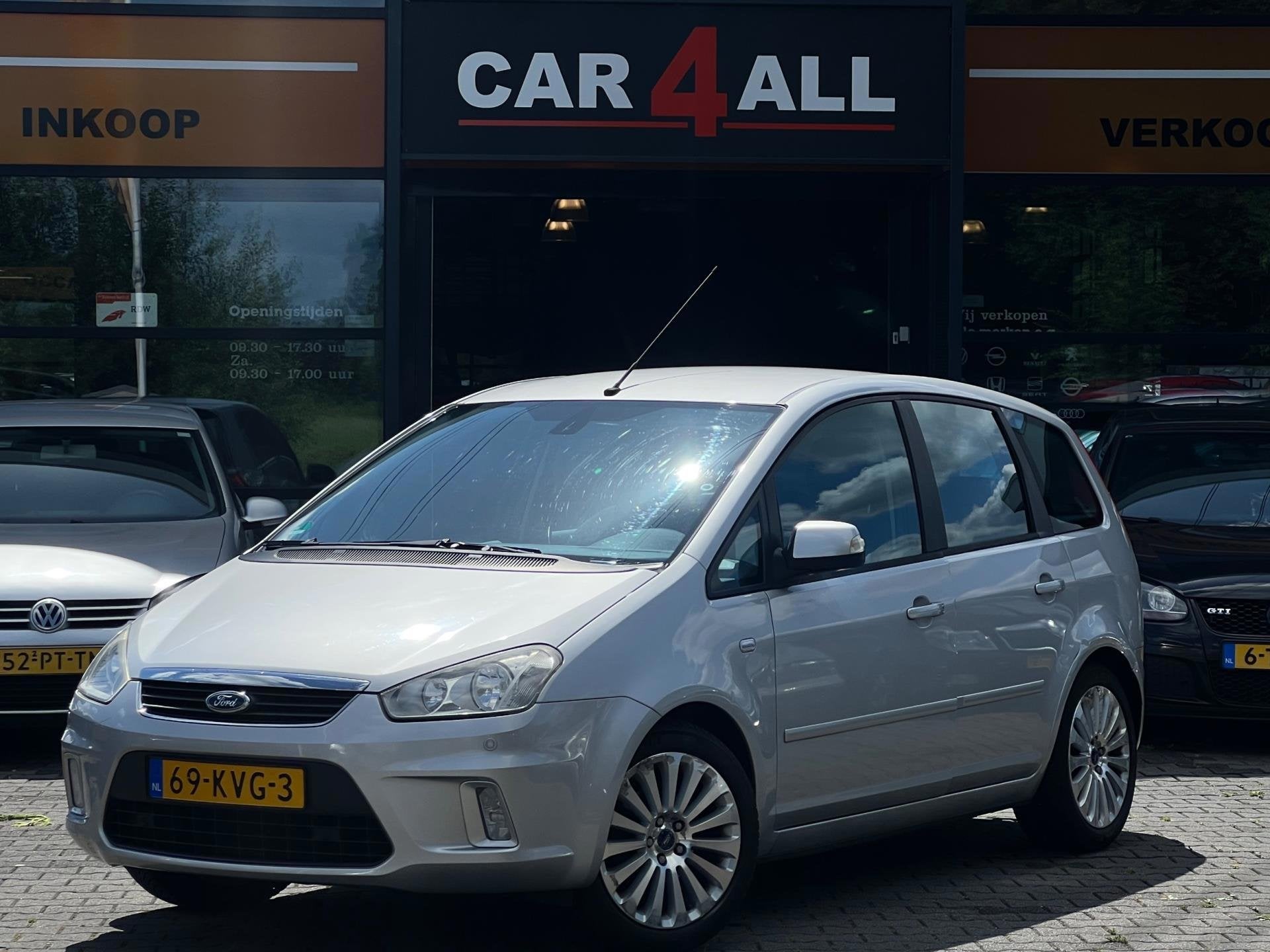 Ford C-Max 1.8-16V Limited PDC/NAVI/CRUISE/CLIMA/TREKHAAK/NA, Voorwielaandrijving, Dealer onderhouden, Gebruikt, Zwart