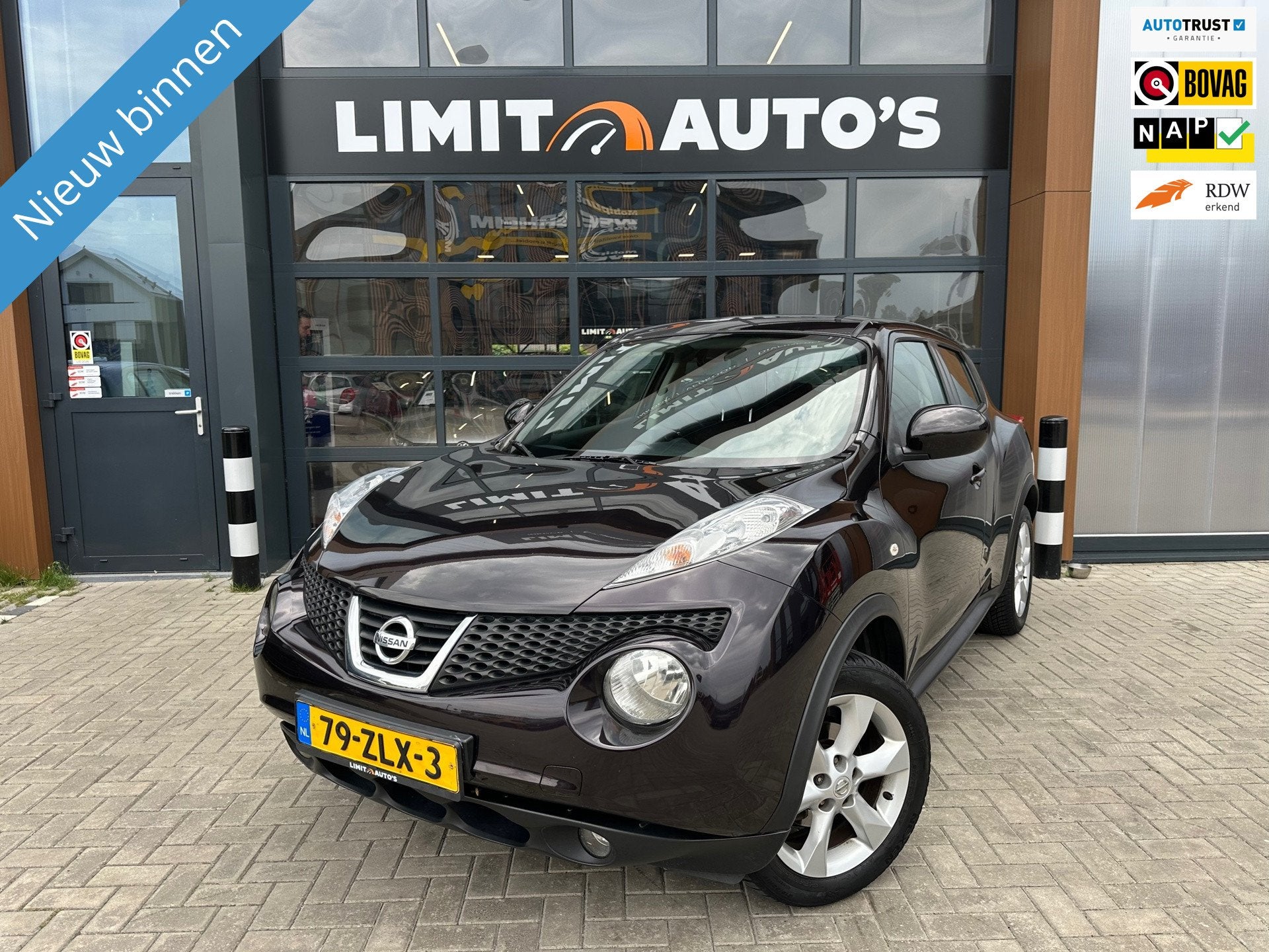 Nissan Juke 1.6 Acenta Aut/Climate/Cruise/El.ramen/Lmv/Trekh, Euro 5, Stof, Origineel Nederlands, Automatische klimaatregeling