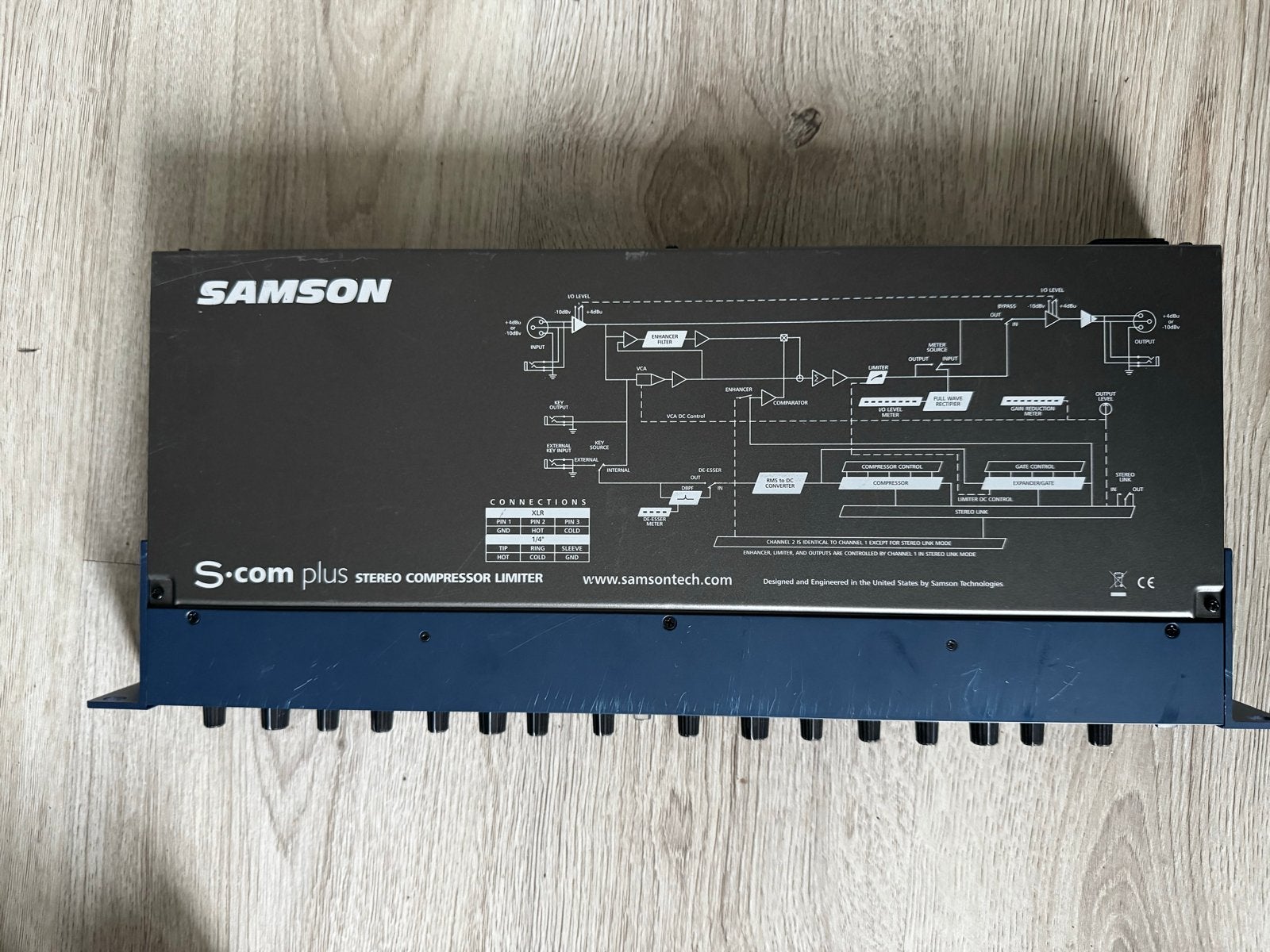 Samson S-Com plus stereo compressor limiter, Ophalen, Gebruikt, Compressor