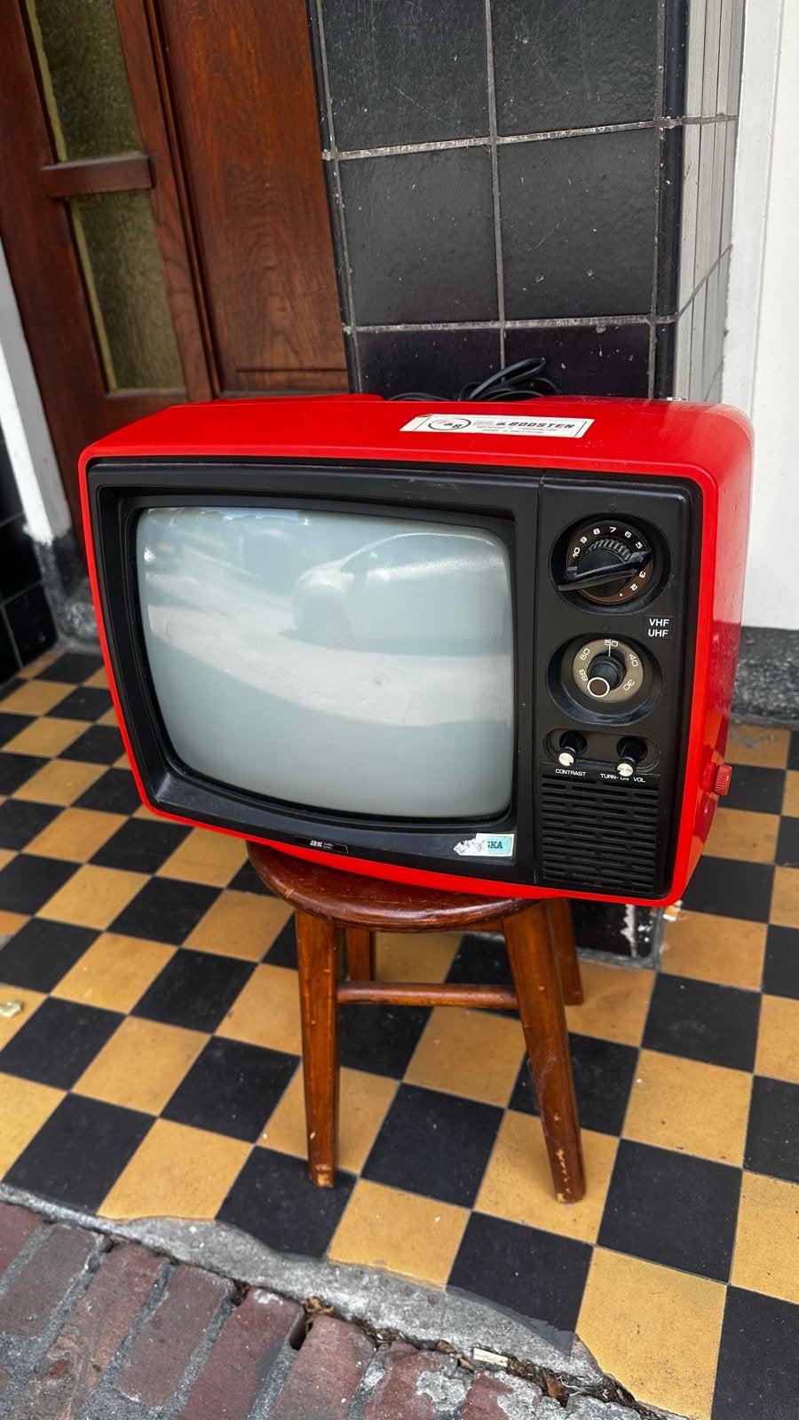 Vintage Audio Sonic TC-3180 Televisie - Rood, Ophalen, Gebruikt, Minder dan 40 cm, Overige merken