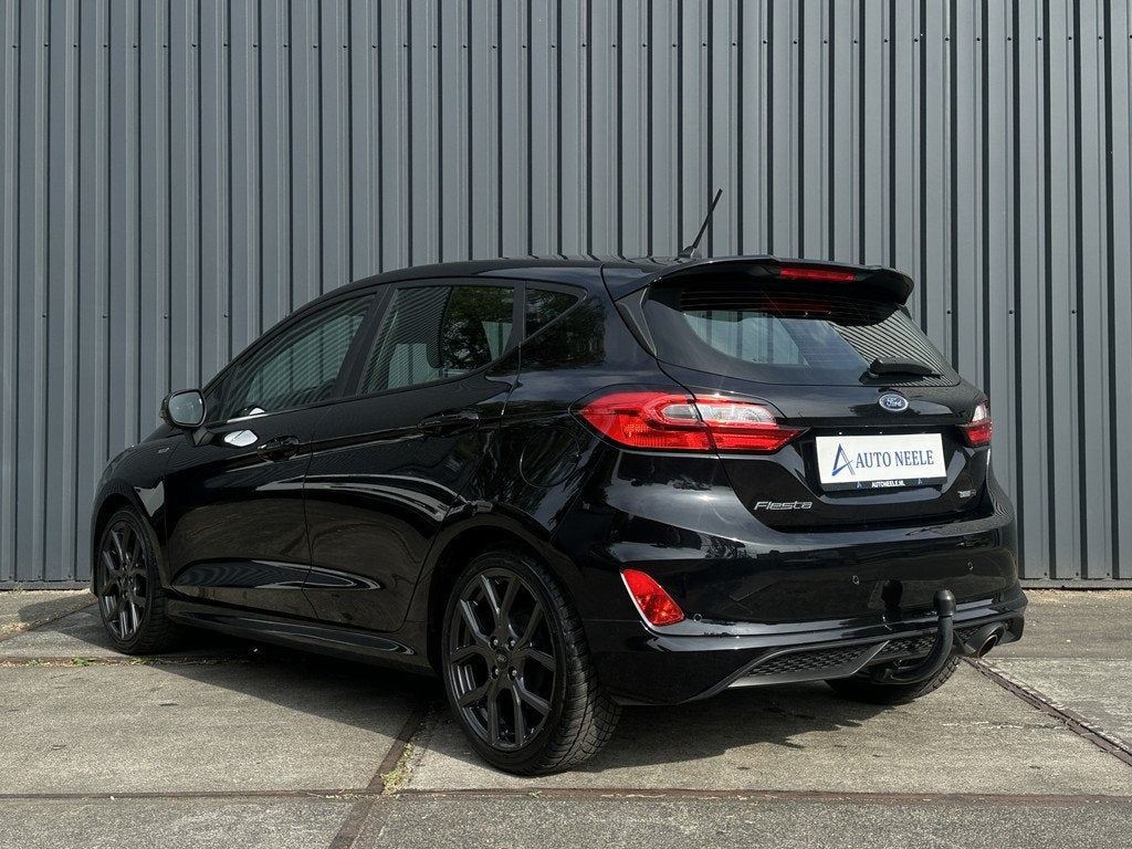 Ford Fiesta 1.0 EcoBoost 125 pk Hybrid ST-Line X Trekhaak, A, Voorwielaandrijving, Stof, Gebruikt, Zwart