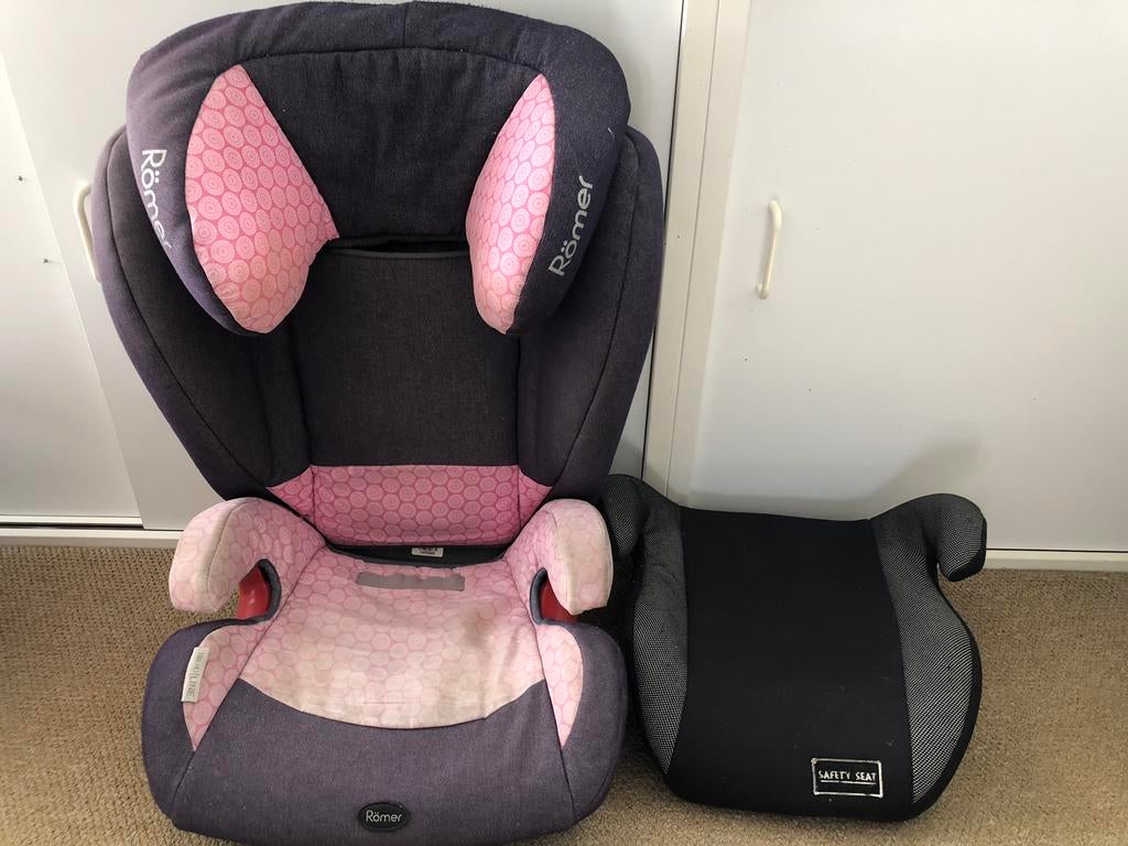 Römer kidfix autostoel en gratis zitverhoger, Kinderen en Baby's, Autostoeltjes, Ophalen, Romer, Gebruikt, 15 t/m 36 kg