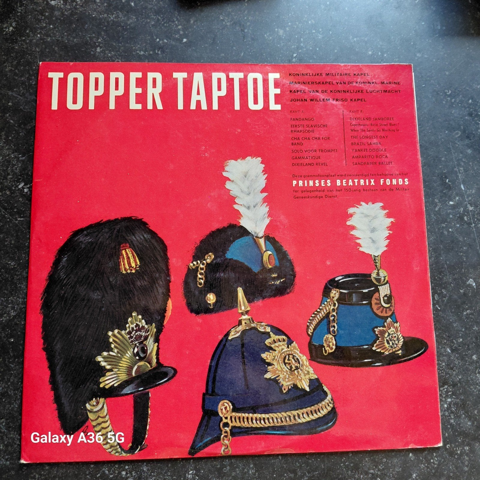 Topper Taptoe - Koninklijke Militaire Kapel LP, Cd's en Dvd's, Gebruikt, Ophalen of Verzenden, 12 inch, Overige genres