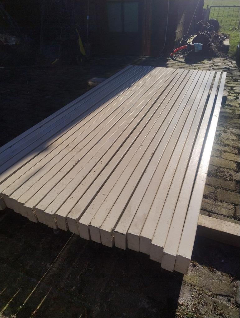 Terras hout vlondervloer, Ophalen, Minder dan 25 mm, Nieuw, Plank