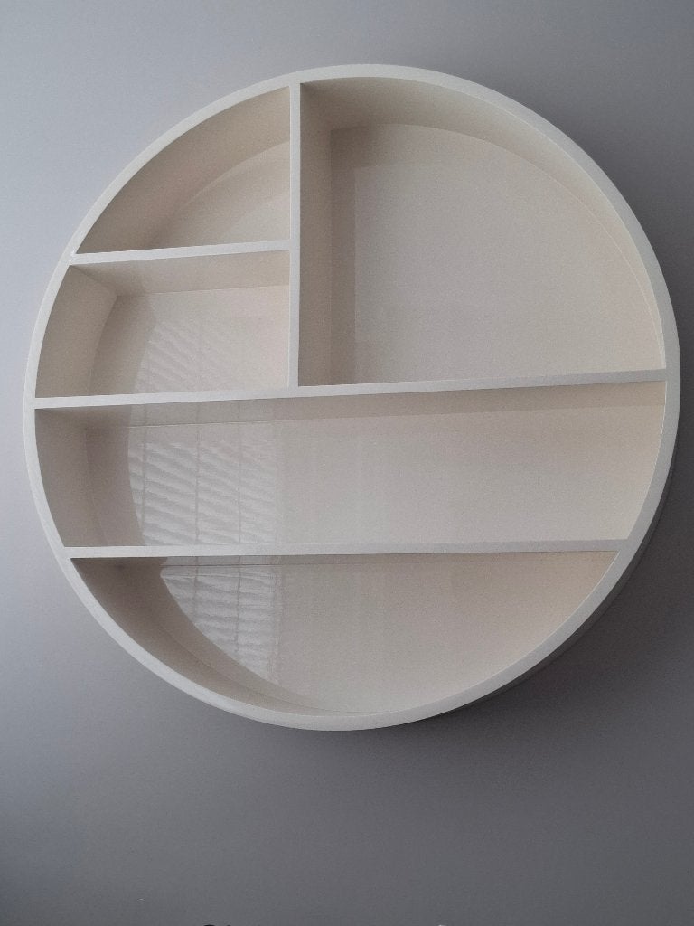 Ronde wandkast hoogglans