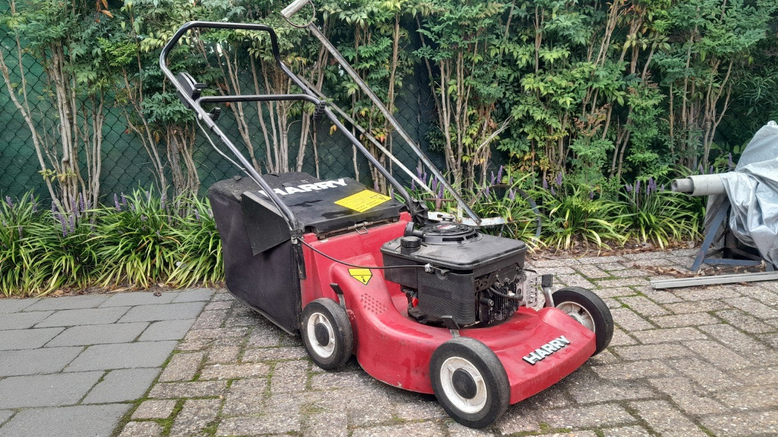 harry grasmaaier gazonmaaier loopmaaier duwmaaier benzine, Ophalen, Cirkelmaaier, Gebruikt, Opvangbak