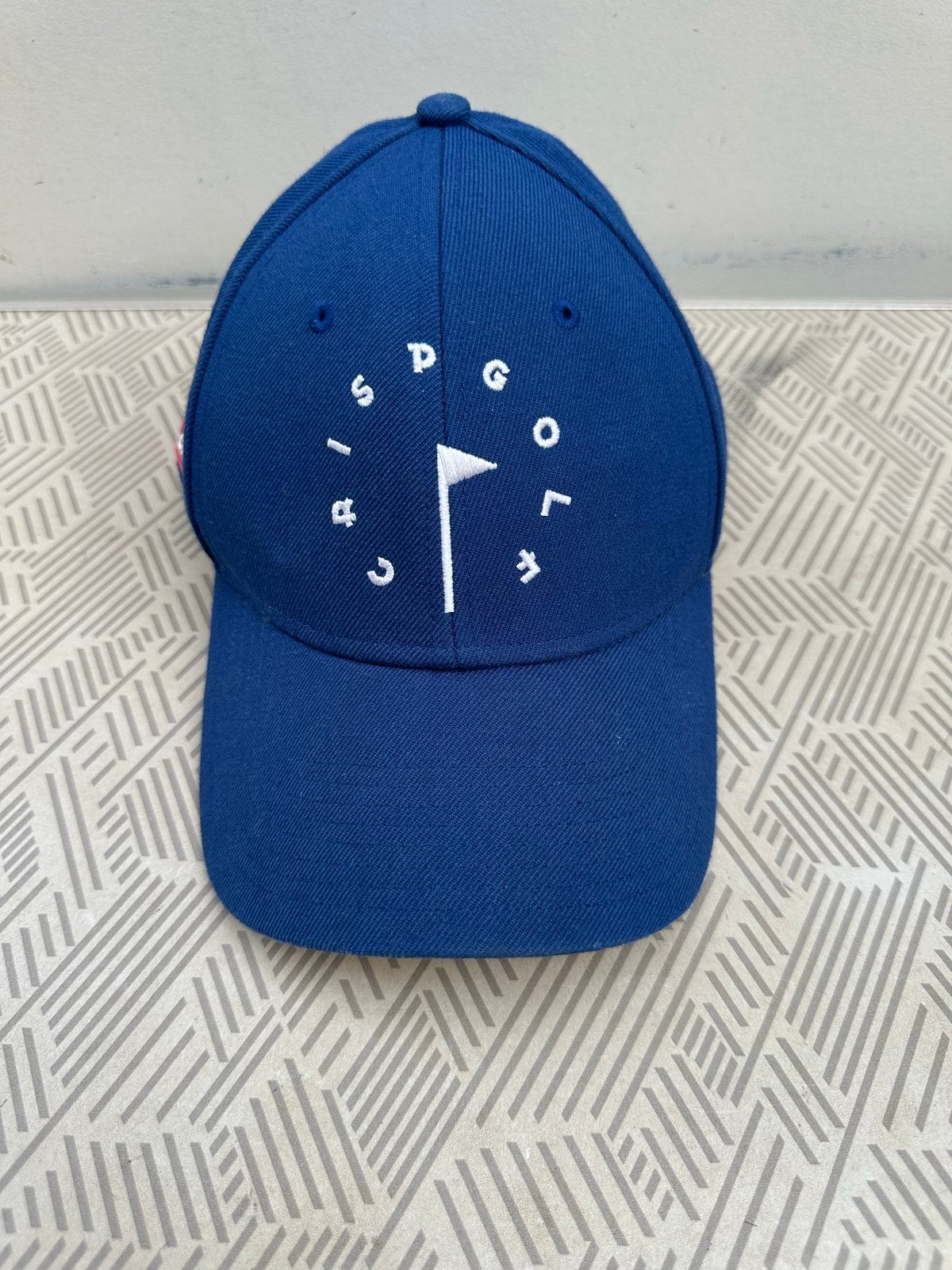 Crisp Golf Pet - Blauw met 'CRISP GOLF' opdruk, Kleding | Heren, Ophalen of Verzenden, Zo goed als nieuw, One size fits all, Pet