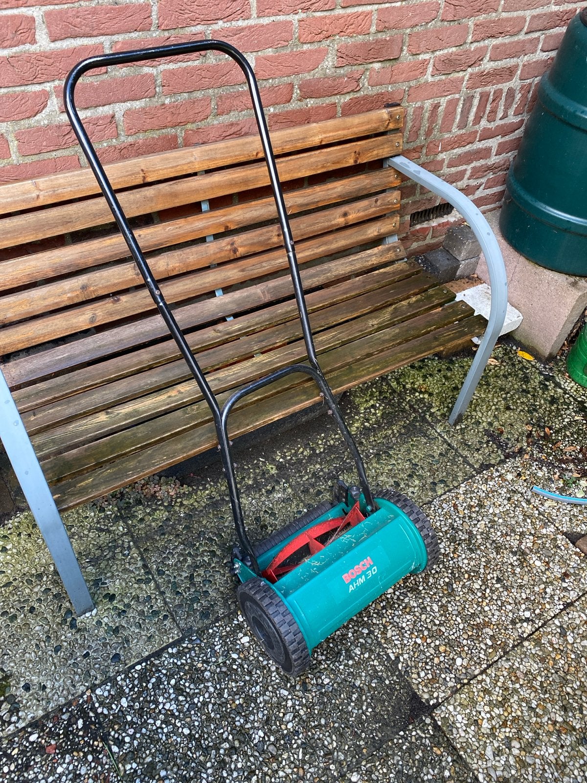 Bosch AHM 30 Handgrasmaaier - Compact en Efficiënt, Ophalen, Gebruikt, Handgrasmaaier, 30 t/m 39 cm