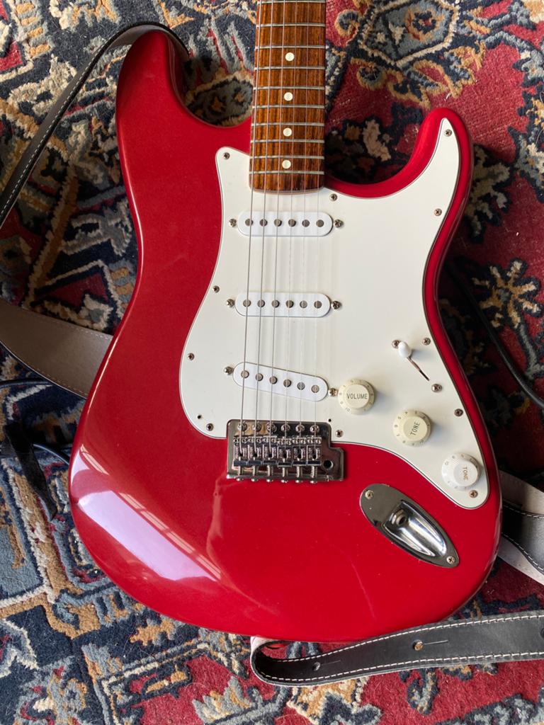 Fender 1995 MiM std. strat met CTS, Texas Specials, Muziek en Instrumenten, Ophalen, Gebruikt, Solid body, Fender