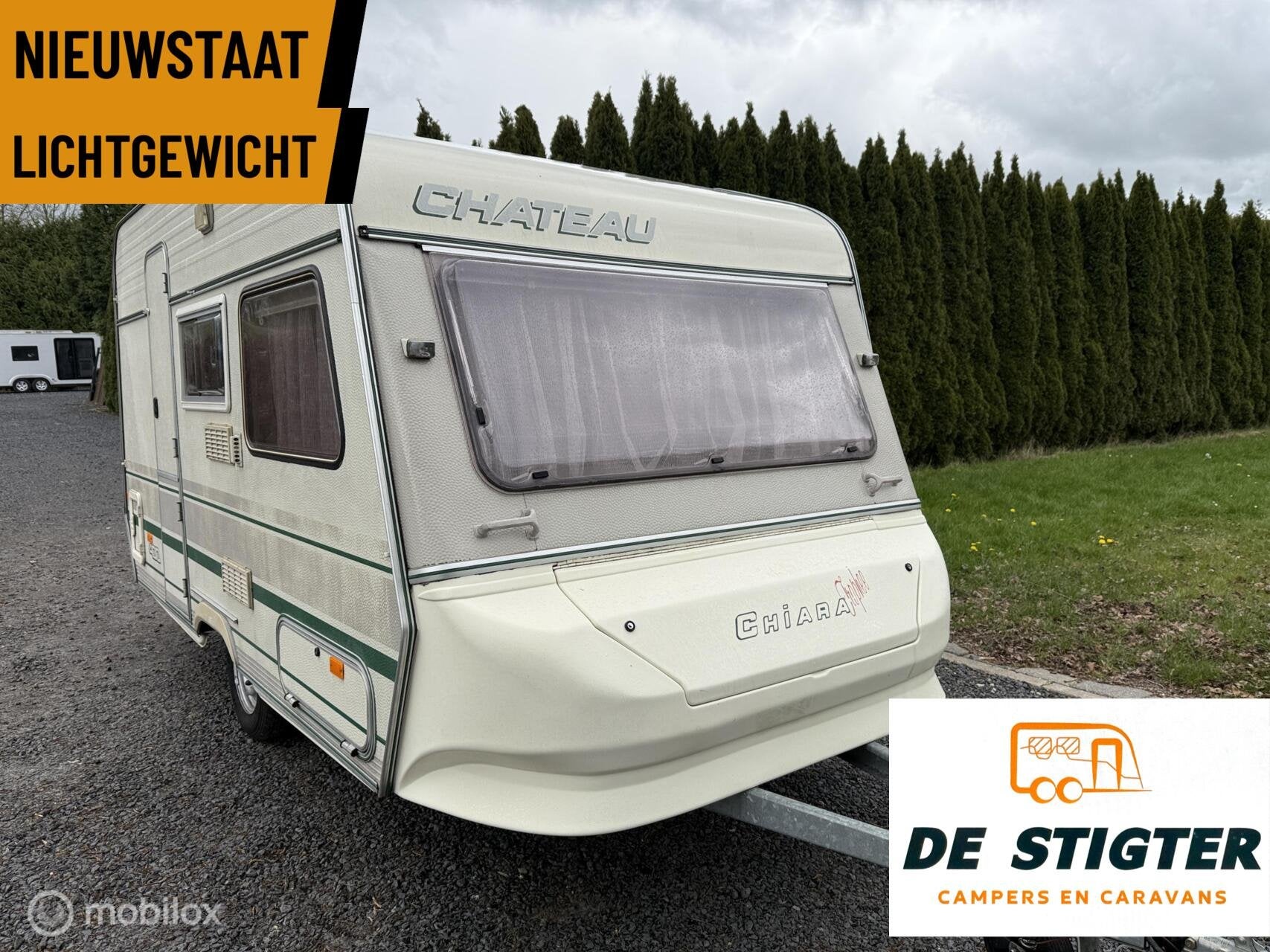 Chateau 380 Chiara Trophee Dinette treinzit Lichtgewicht, Chateau, Koelkast, Bedrijf, 500 - 750 kg