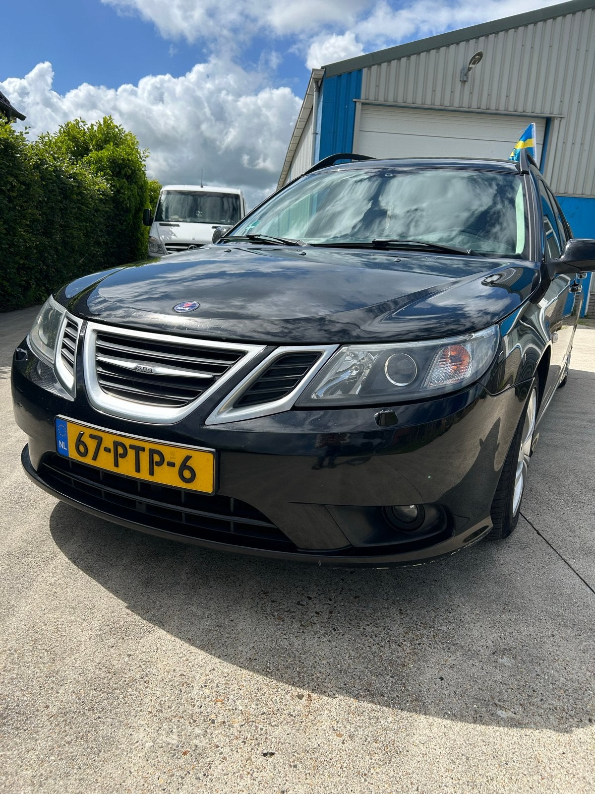 Saab 9-3 1.9 Ttid Estate 2011 Zwart, Auto's, Voorwielaandrijving, 4 cilinders, Zwart, Origineel Nederlands