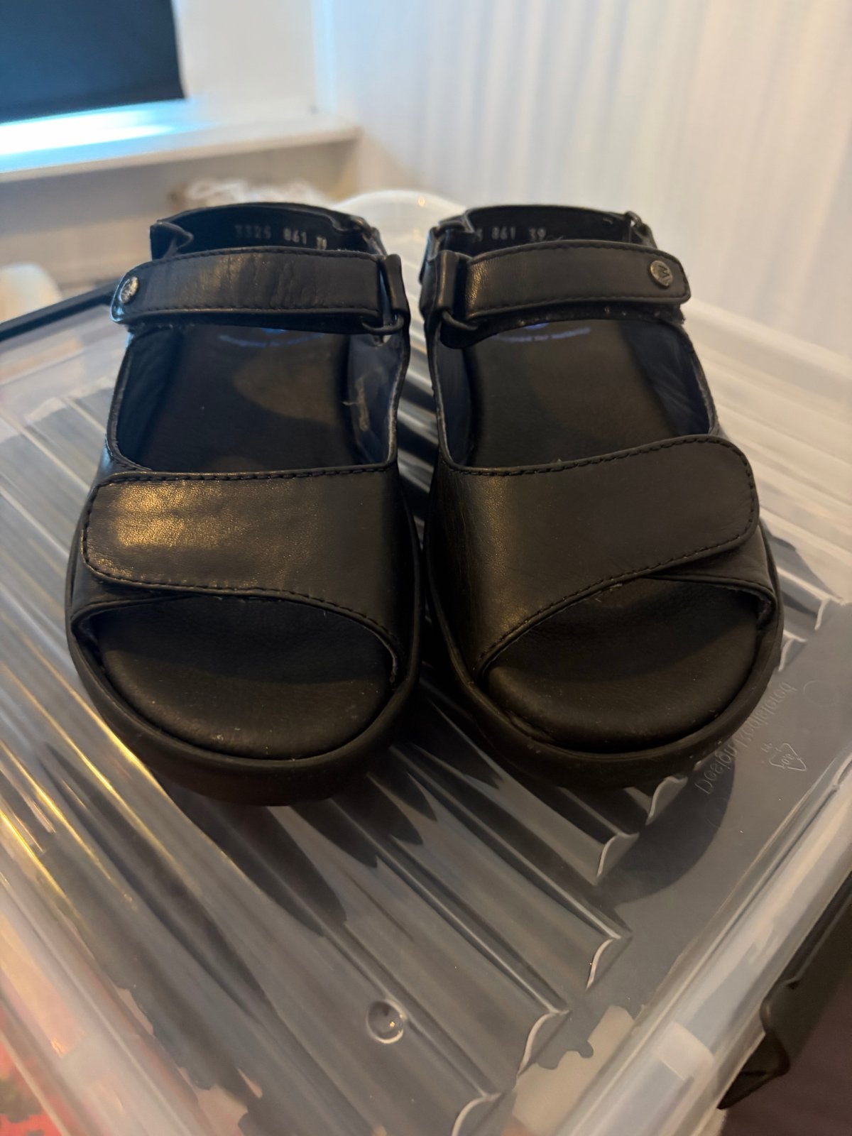 Wolky sandalen maat 39, Ophalen of Verzenden, Zo goed als nieuw, Zwart, Sandalen of Muiltjes