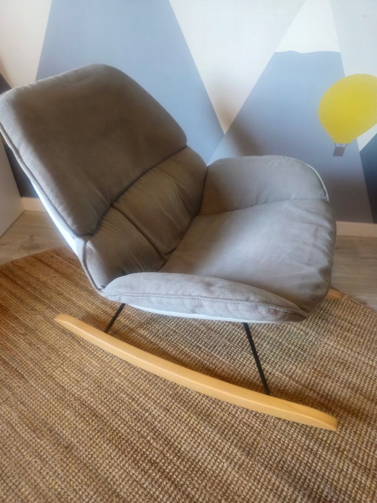 Schommelstoel Childhome Lounge, Ophalen, Zo goed als nieuw, Inclusief kussen, Grijs