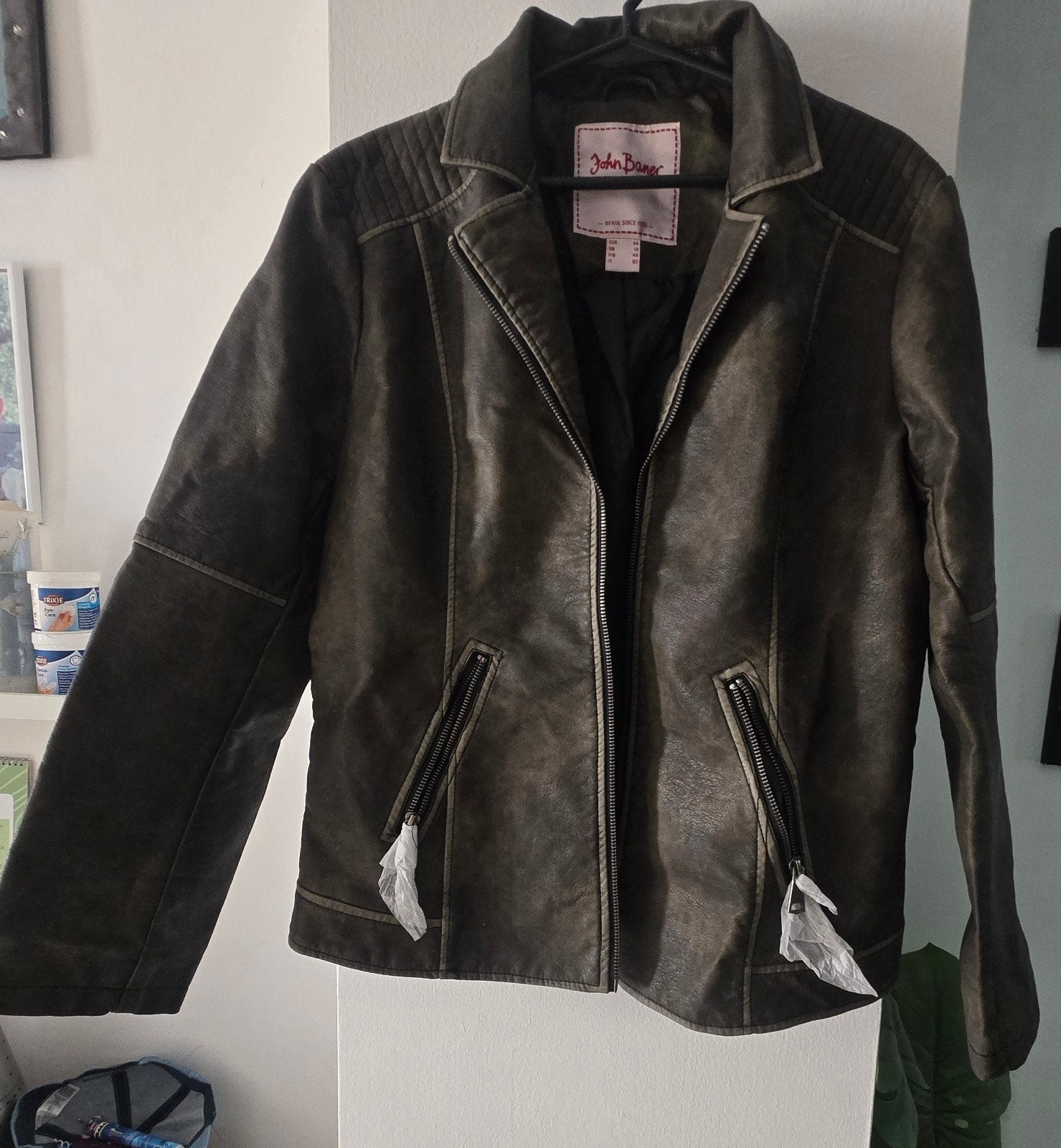 John Baner Jeanswear Leren Jas - Maat 44 (L), Maat 42/44 (L), Ophalen of Verzenden, Zo goed als nieuw, John Baner Jeanswear