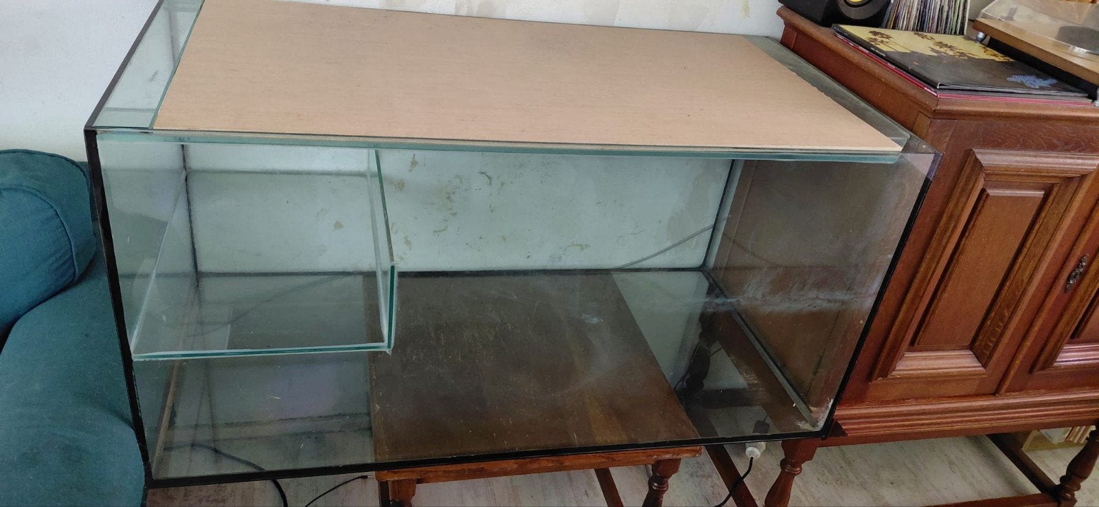 Aquarium voor bv goudhamster, Dieren en Toebehoren, Knaagdieren en Konijnen | Hokken en Kooien, Gebruikt, 60 tot 90 cm, Ophalen of Verzenden