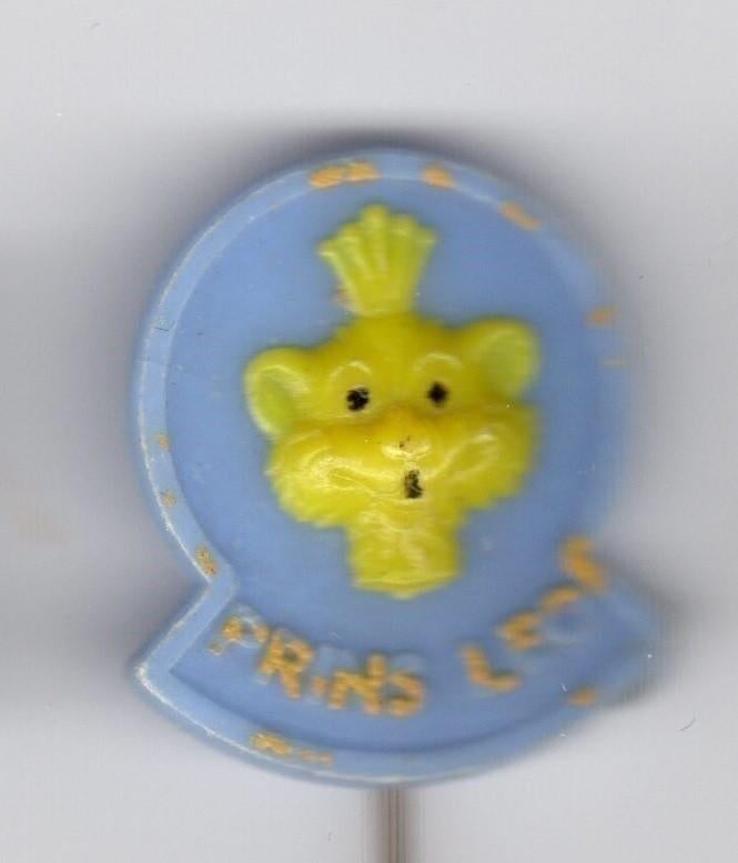 Speldje PRINS LEO BLAUW GEEL (A4), Ophalen of Verzenden, Gebruikt, Overige onderwerpen