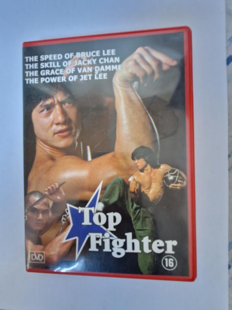 Top Fighter DVD: Bruce Lee, Jackie Chan, Van Damme, Jet Li, Vanaf 16 jaar, Ophalen of Verzenden, Martial Arts