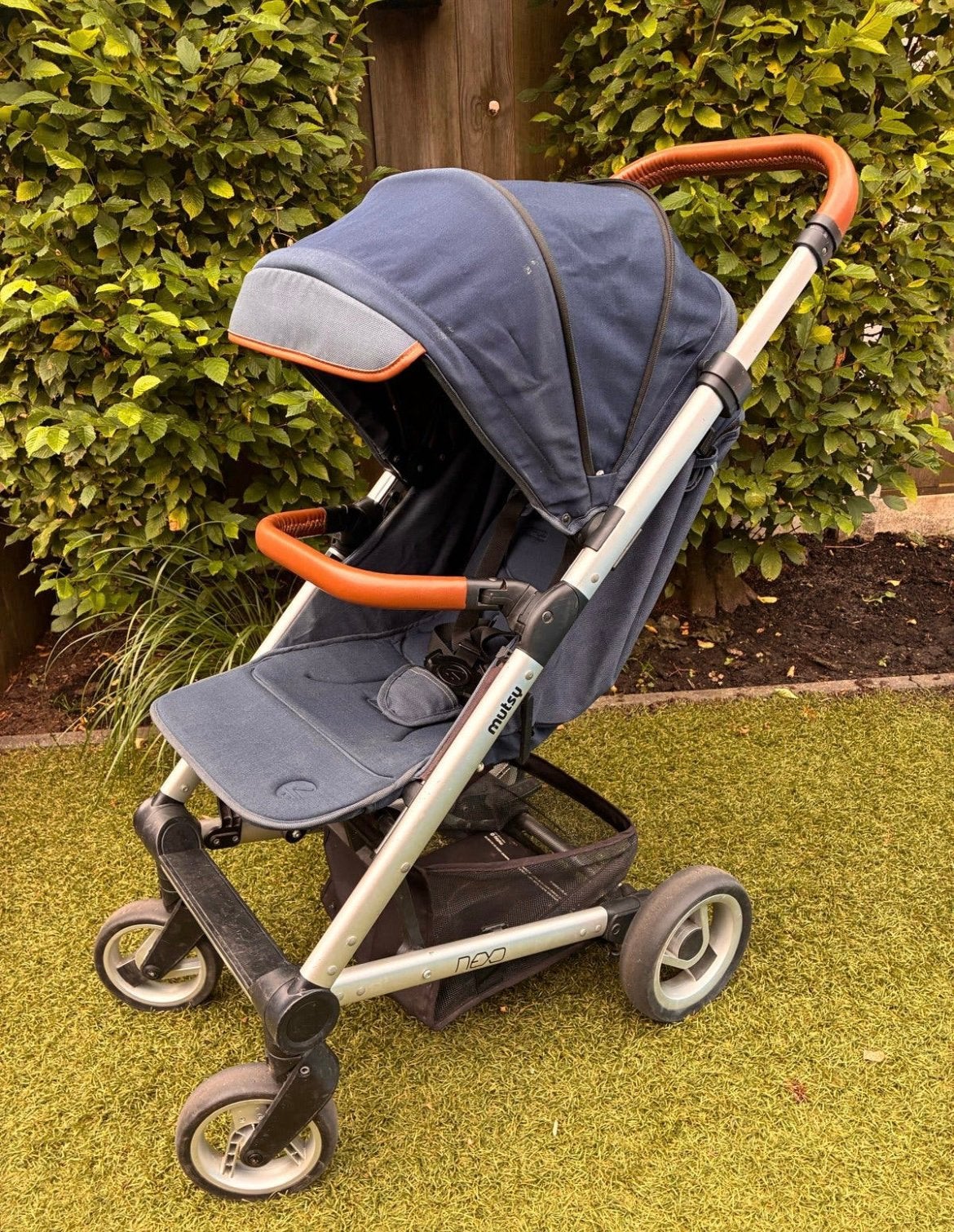 Mutsy Nexo Buggy - blauw met bruine accenten, Ophalen, Gebruikt, Overige merken