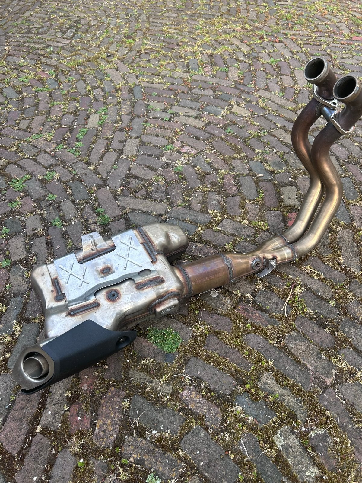 Originele uitlaatdemper voor motorfiets, Ophalen, Gebruikt