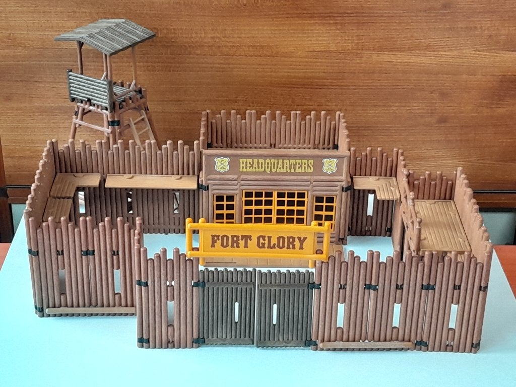 Vintage Playmobil Fort Glory 3806 - Western set uit 1994, Ophalen of Verzenden, Gebruikt, Kasteel/Fort