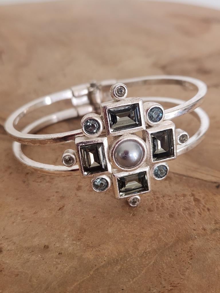 Armband van het  Deense merk Dyrberg Kern - handgemaakt, Met kristal, Overige materialen, Gebruikt, Ophalen of Verzenden