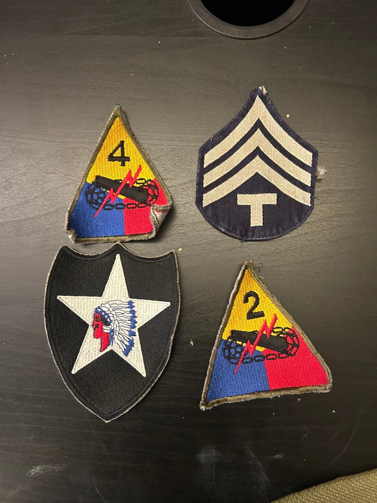 Lotje reproductie US WW2 patches, Ophalen of Verzenden, Landmacht, Amerika, Embleem of Badge