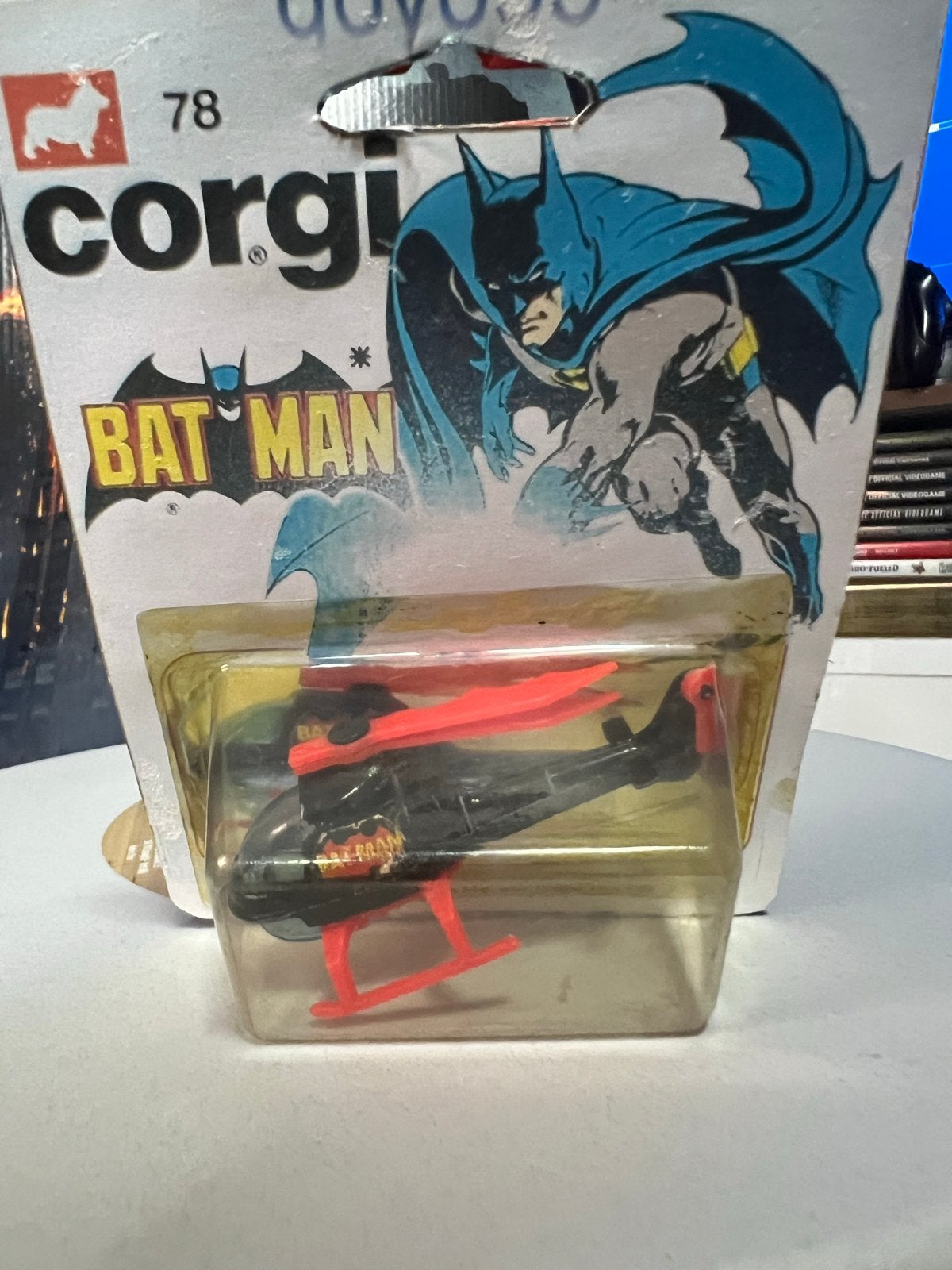 Corgi Junior Batcopter in replica verpakking, Ophalen of Verzenden, Zo goed als nieuw
