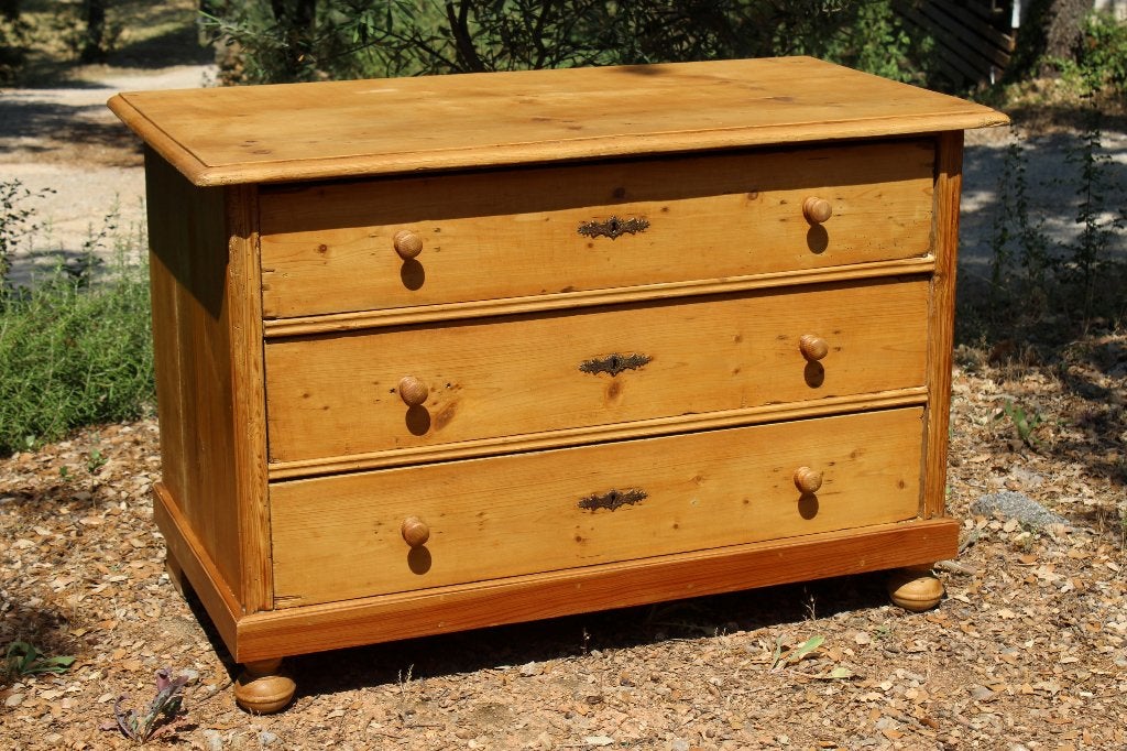 Brocante - Lekkere landelijke commode!, Huis en Inrichting, Kasten | Ladekasten, Ophalen, Gebruikt, 100 tot 150 cm, Grenenhout