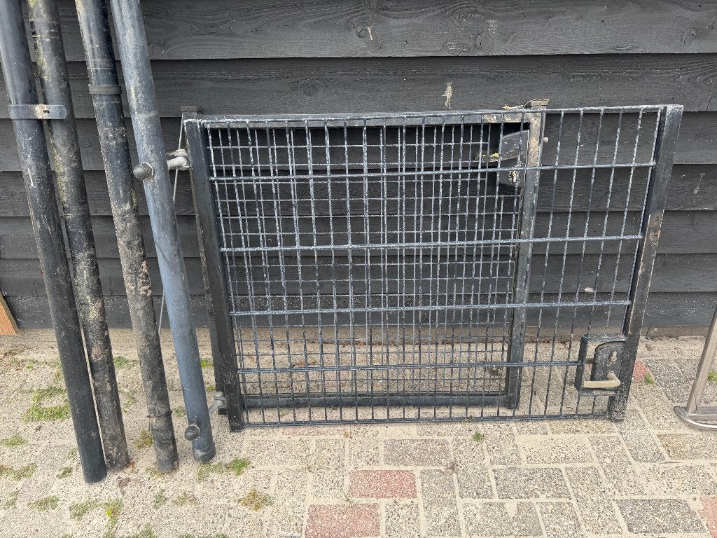 Dubbelstaafmat poort, Tuin en Terras, Tuinhekken en Hekwerk, Met poort, Gebruikt, Dubbelstaafmat hekwerk, Ophalen of Verzenden