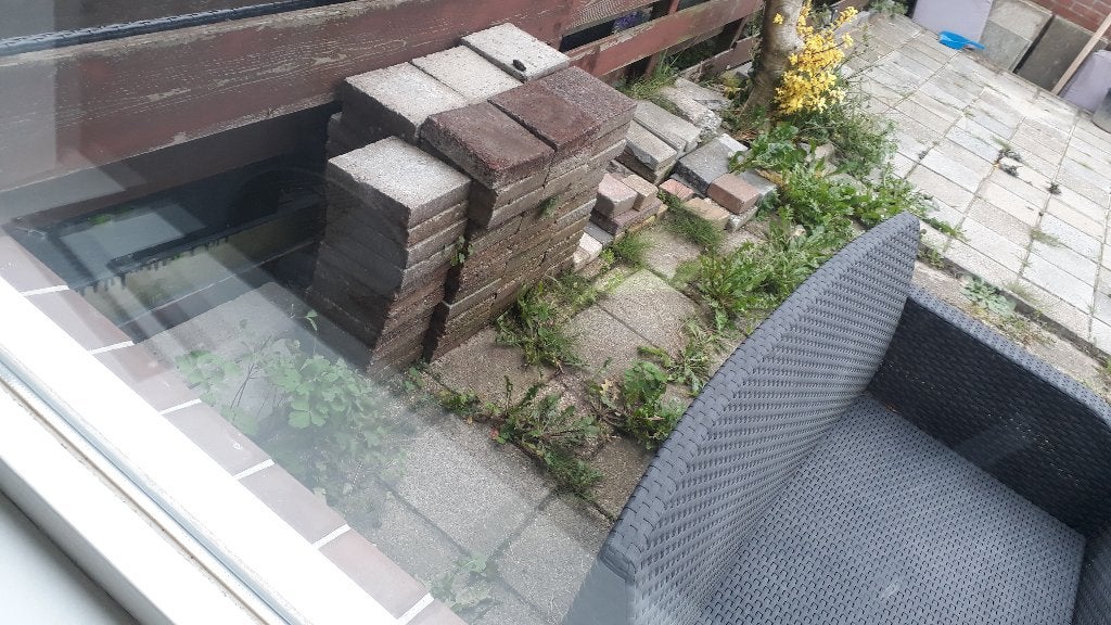 tuin stenen tegels, Ophalen, Gebruikt, Beton, Klinkers