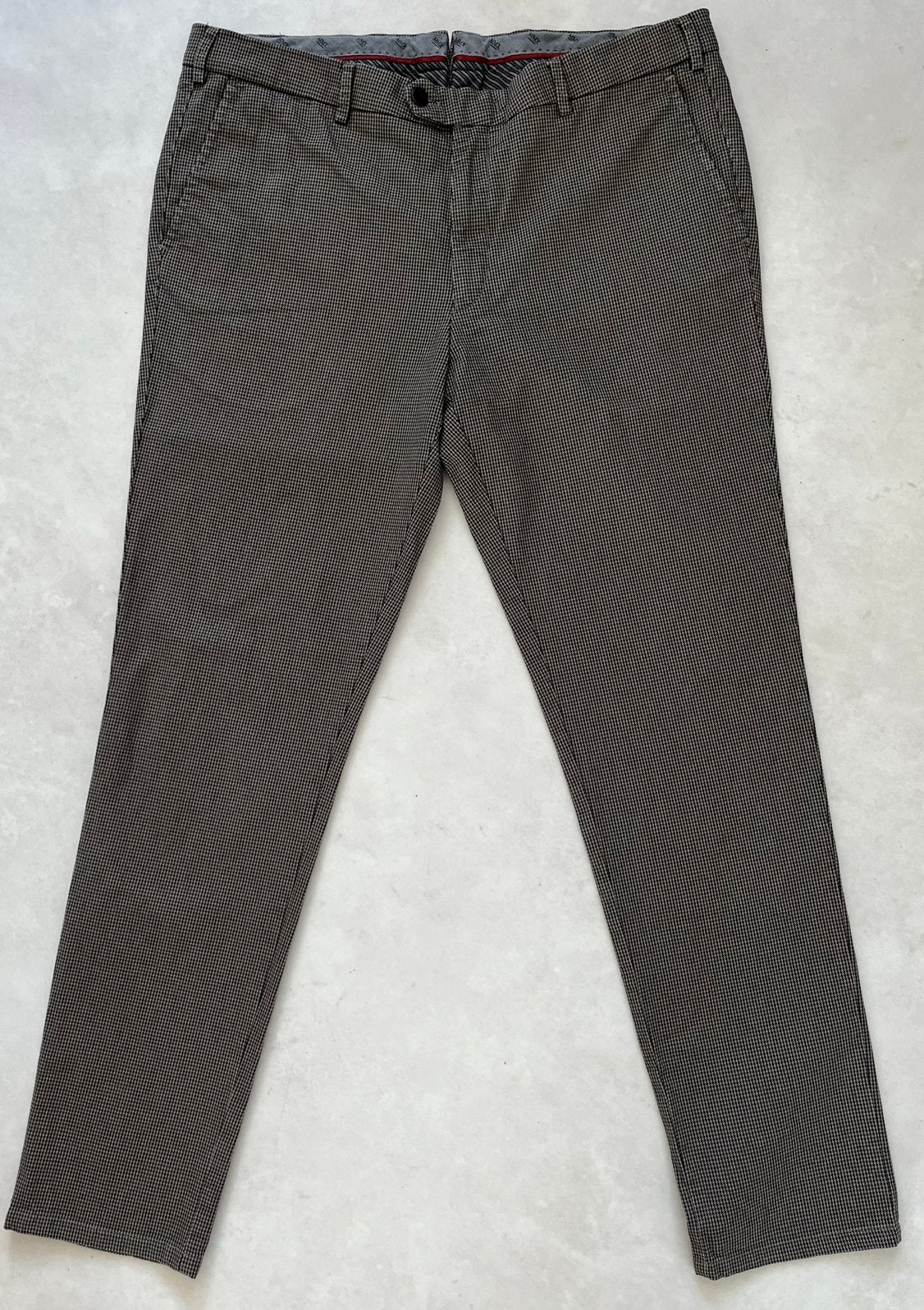 MMX zwart/beige “pied-de-poule”-motiefje maat 38/34, Ophalen of Verzenden, Zo goed als nieuw, Maat 56/58 (XL), Zwart