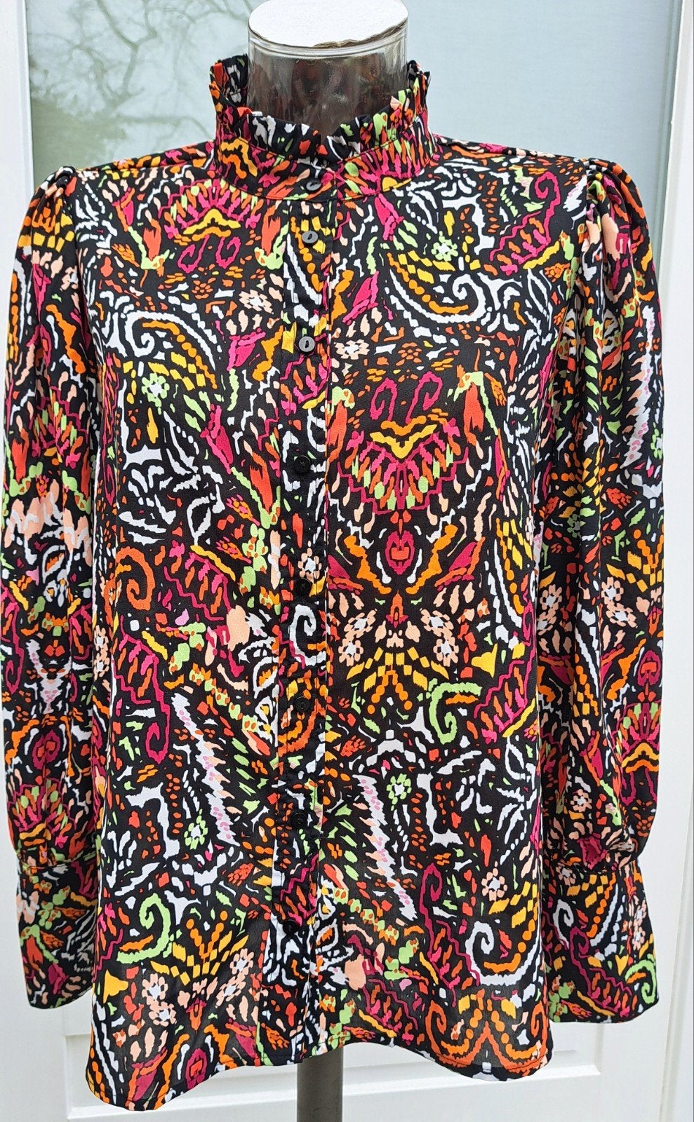Loavies kleurrijke blouse, Mt S, Meerkleurig, Ophalen of Verzenden, Maat 36 (S), Loavies