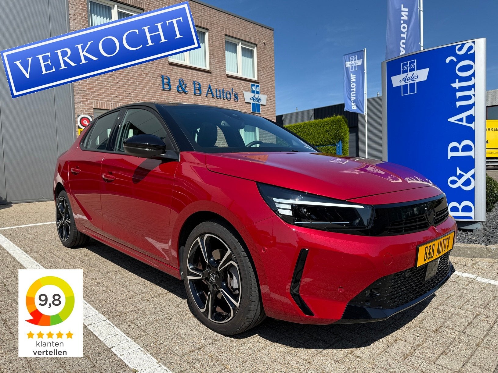 Opel Corsa 1.2 Turbo 100pk Ultimate l PANO-DAK l BLISS l CAM, Voorwielaandrijving, 101 pk, Gebruikt, Leder en Stof