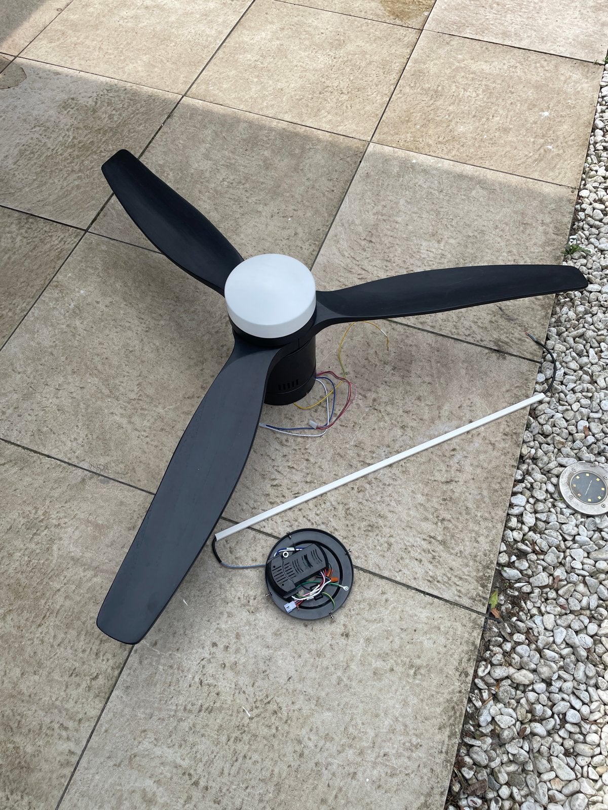 Plafondventilator met Geïntegreerde Lamp en Afstandsbedienin, Ophalen, Gebruikt
