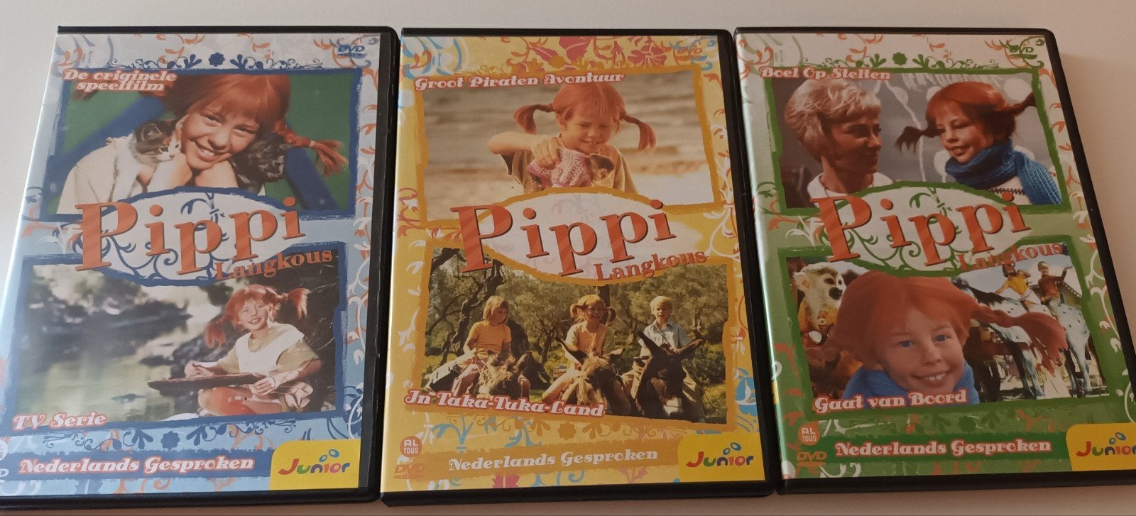 dvd complete reeks + alle films Pippi Langkous, Alle leeftijden, Ophalen of Verzenden, Zo goed als nieuw