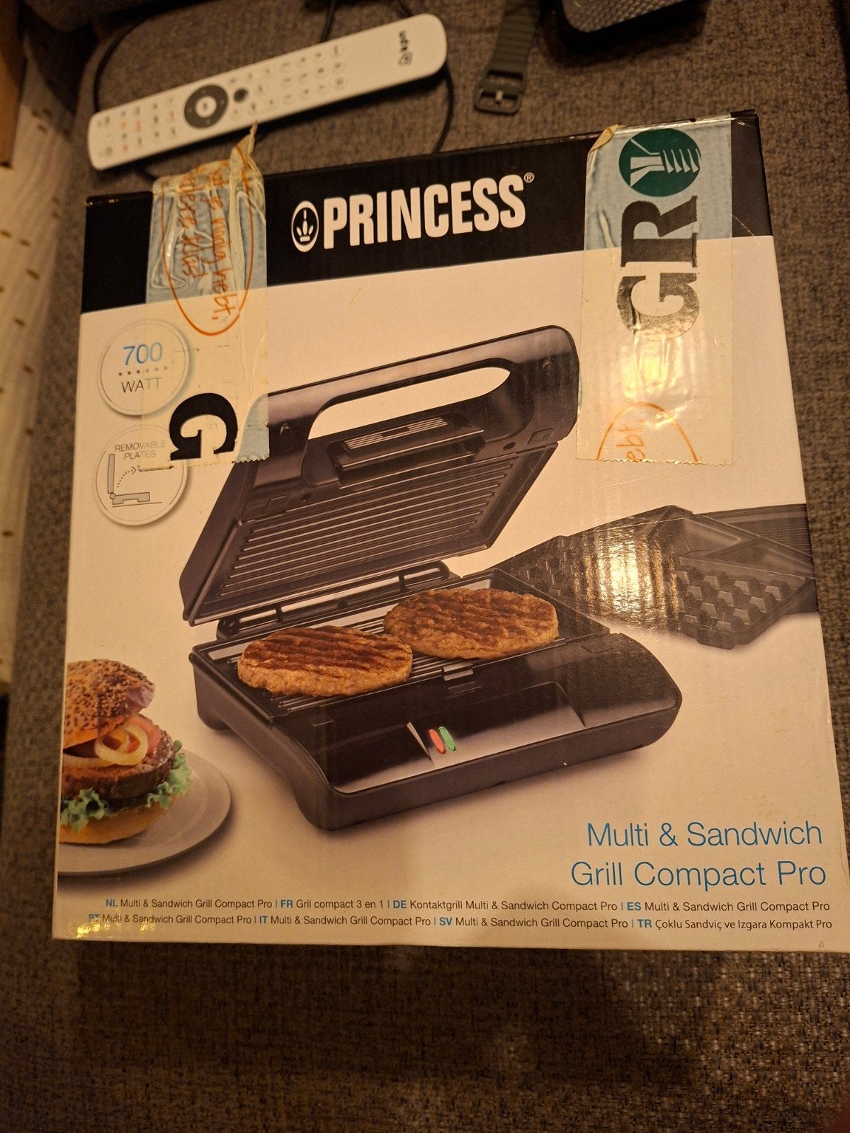 Princess Multi & Sandwich Grill Compact Pro 3-in-1 NIEUW, Ophalen of Verzenden, Uitneembare platen, Nieuw