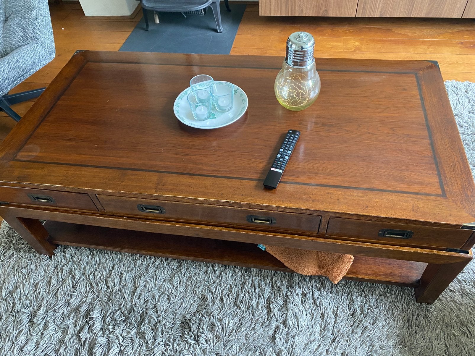 eichholtz military salontafel, Ophalen, 100 tot 150 cm, 50 tot 100 cm, Zo goed als nieuw