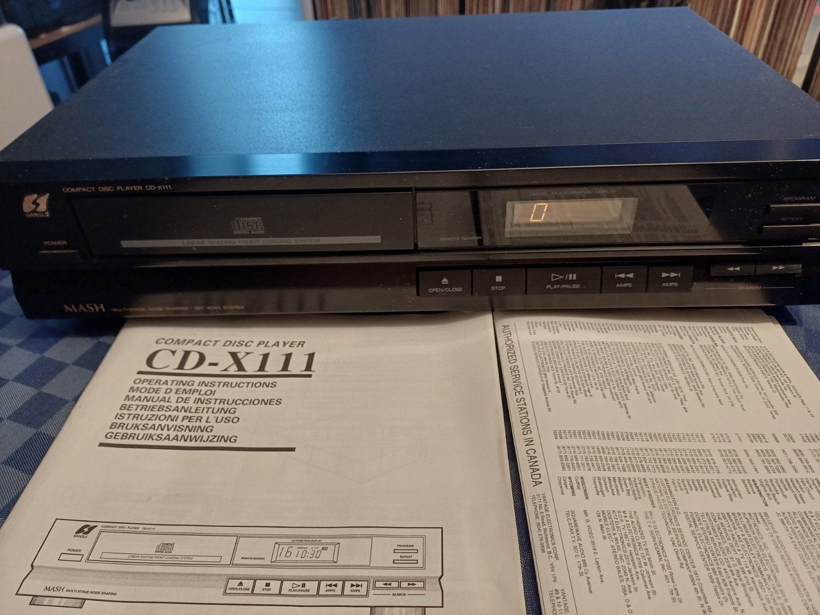 Sansui CD-X111 Compact Disc Player (1990), Ophalen of Verzenden, Zo goed als nieuw, Overige merken