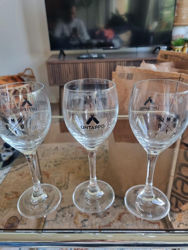 Mout untapped proefbierglazen, Ophalen of Verzenden, Borrel- of Shotglas