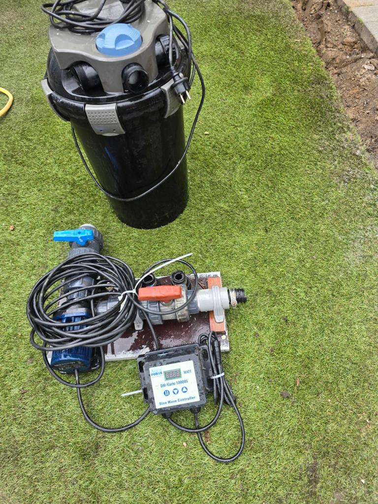 Vijverfilter en pomp set - Compleet en Gebruiksklaar, Tuin en Terras, Waterpompen, Gebruikt, Elektrisch, Overige typen, Ophalen of Verzenden