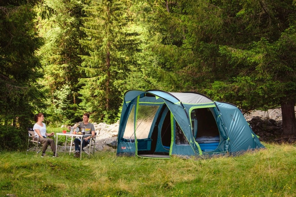 Coleman Castle Pines 4 BlackOut Tunneltent, Ophalen, Gebruikt, Tot en met 4