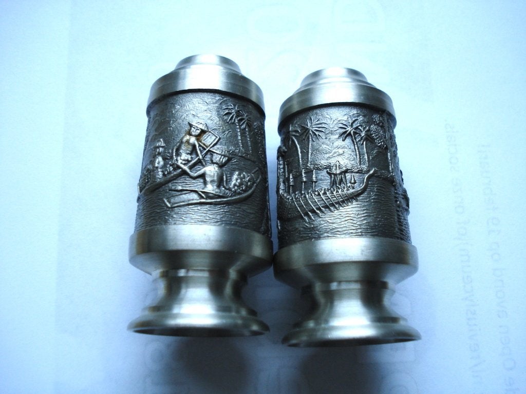 Peper en zout stel, tandenstokerpotje, Zilver, Ophalen of Verzenden, Metaal, Overige typen
