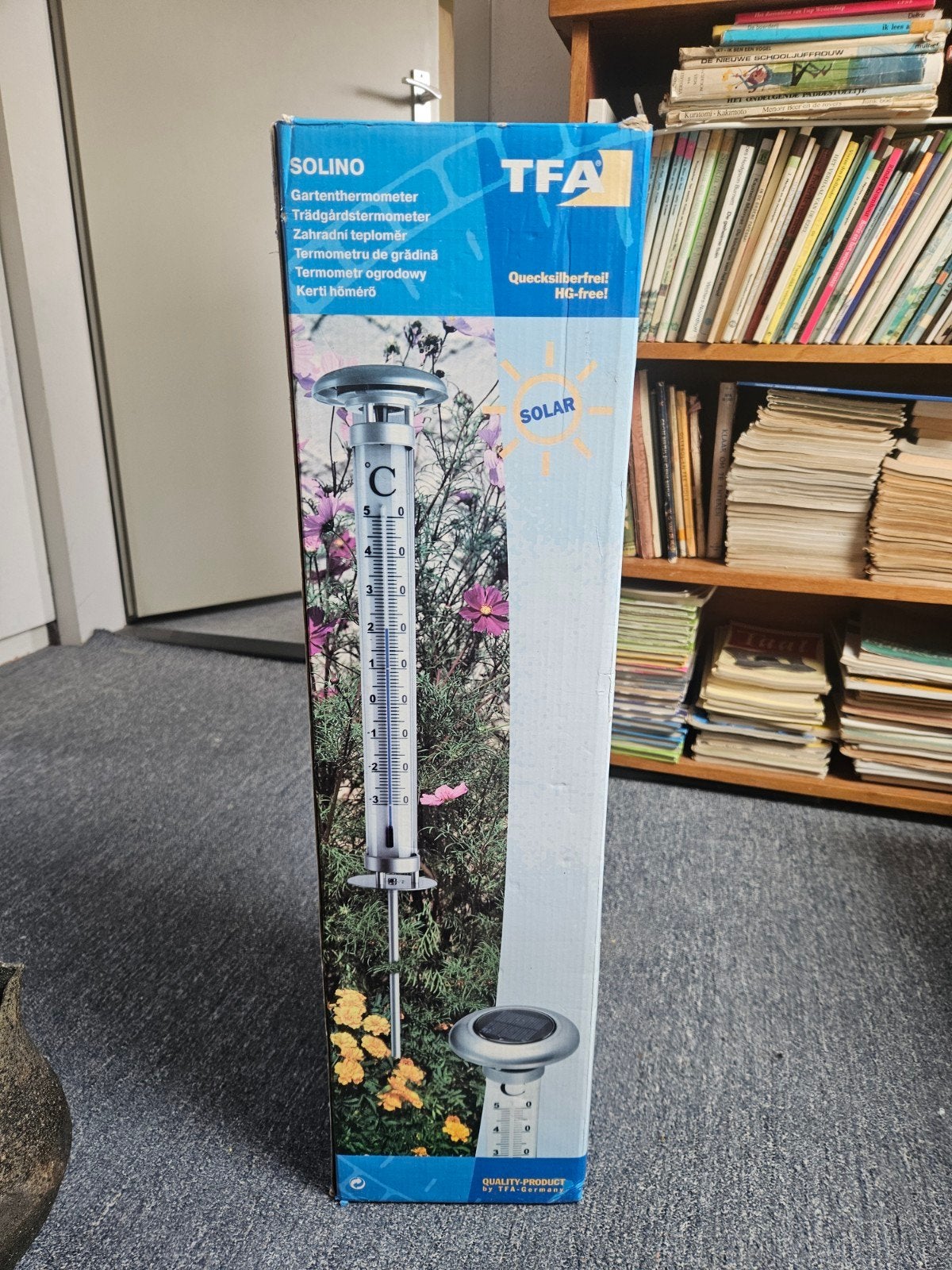 Solar thermometer voor in tuin, Ophalen, Nieuw, Grijs