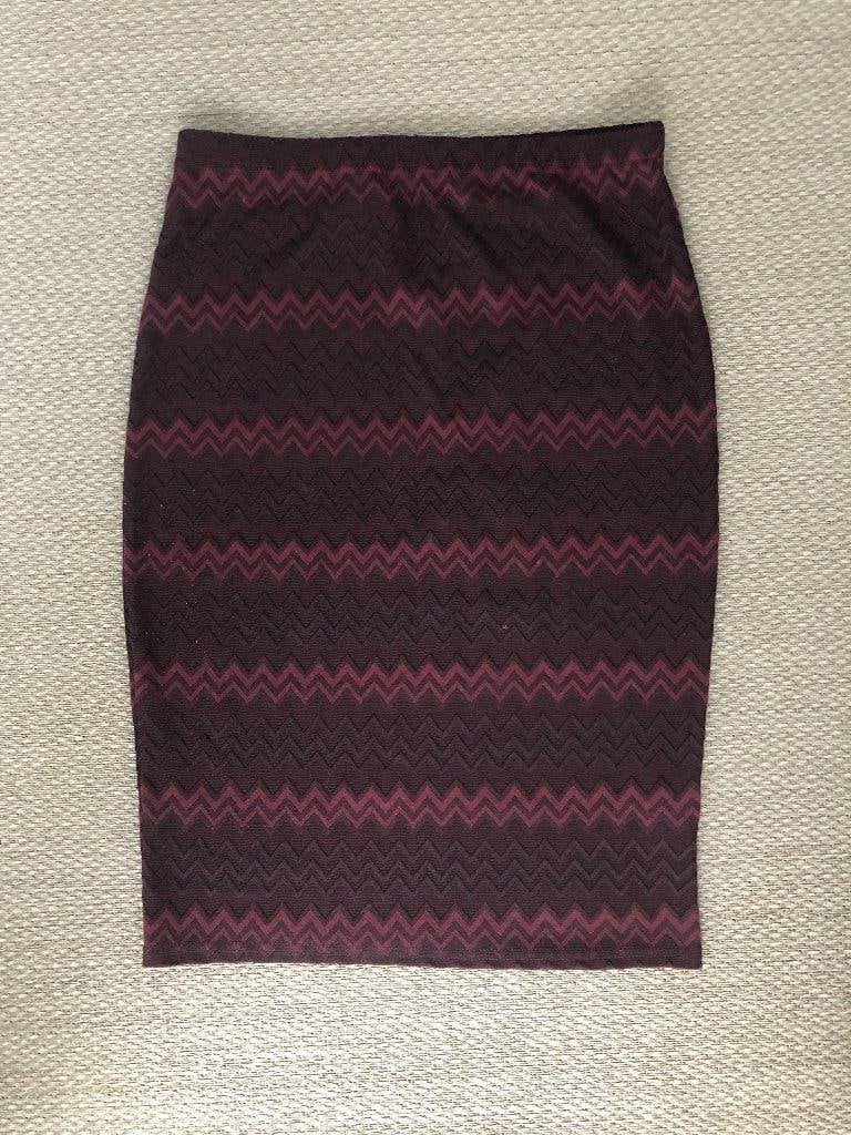 Bordeaux rode rok maat 38., Maat 38/40 (M), H&M, Nieuw, Ophalen of Verzenden