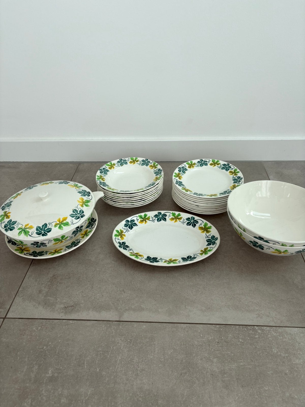 Vintage Sarreguemines Digion servies decor Remy, Ophalen of Verzenden
