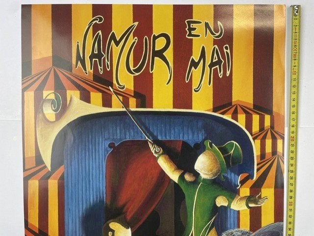 poster 'Namur en mai' ontworpen door Aurélien Tirtiaux 2002, Ophalen of Verzenden, Zo goed als nieuw, A1 t/m A3