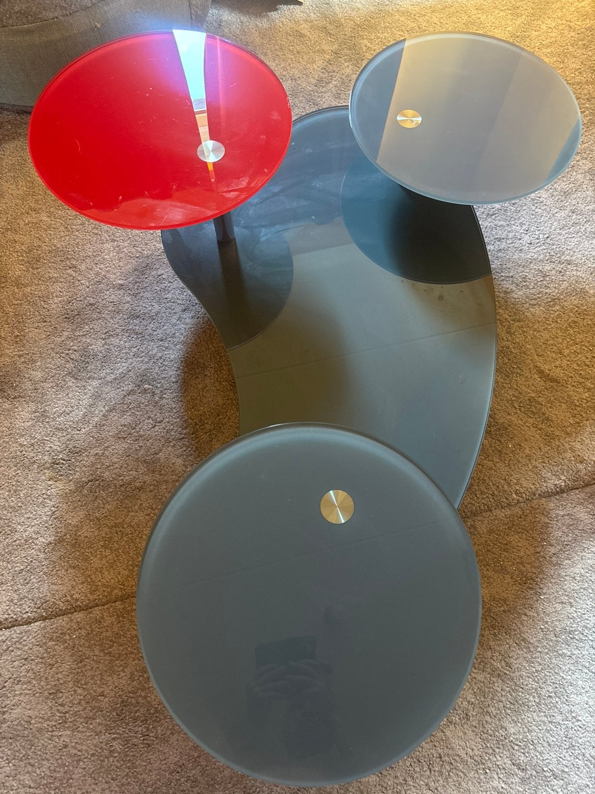 Roche Bobois (Vincenzo Maiolin) vintage / retro salontafel, Huis en Inrichting, Tafels | Salontafels, Ophalen, Gebruikt, 100 tot 150 cm