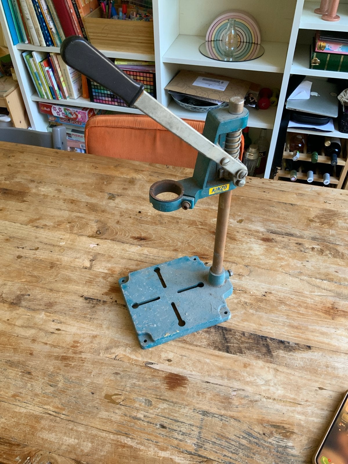 Kinzo Boorstandaard, Ophalen, Gebruikt, Kolomboormachine
