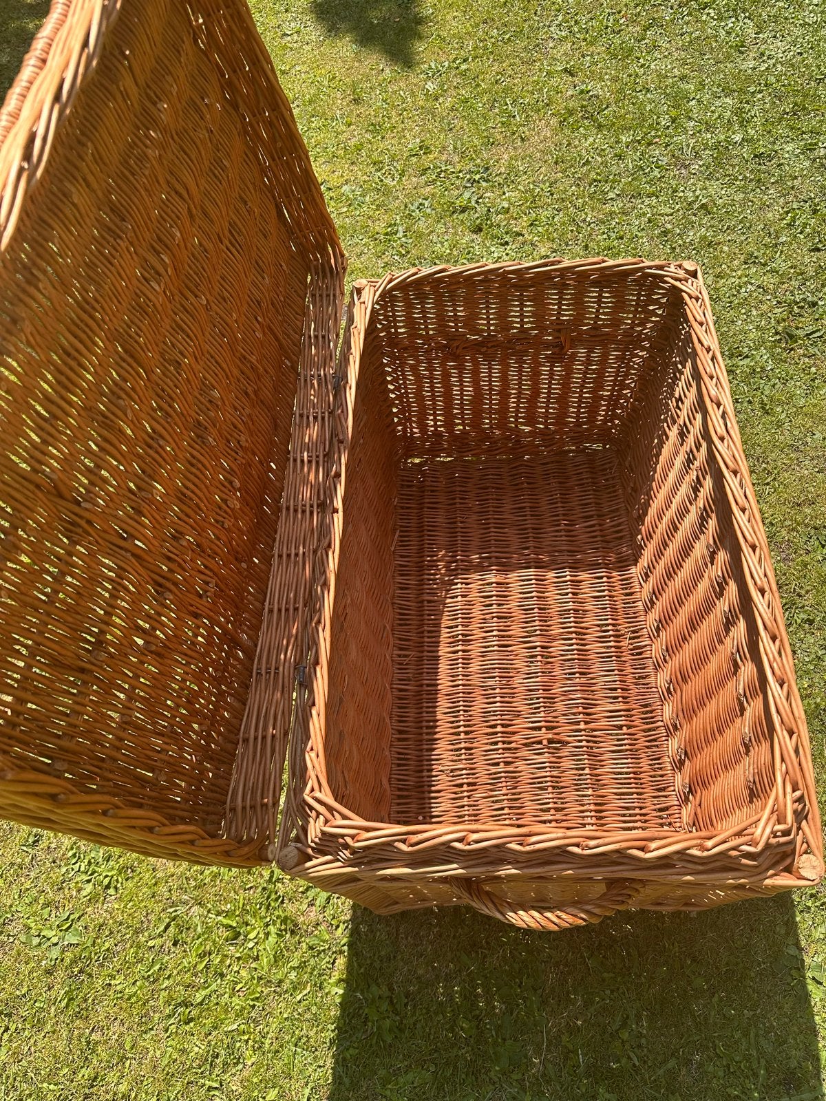 2 rieten opbergmanden voor speelkamer (80x48x46cm), Ophalen, Overige materialen, Minder dan 50 cm, 50 tot 100 cm